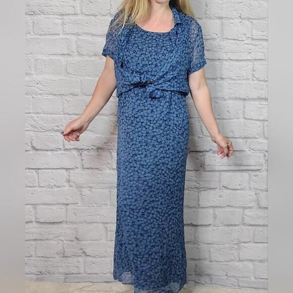 Vintage Robbie Bee silk dress set - Picture 4 of 7